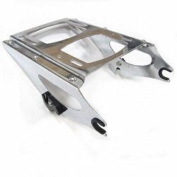 Chrome Detachable 2 Up Tour Pak Pack Mounting Rack for Harley Touring 2009-2013