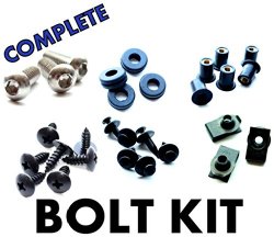 Kawasaki ZX-12R 00 01 02 03 04 05 Motorcycle Fairing Bolt Kit, Complete Screws and Fasteners kit ZX12R 2000-2005