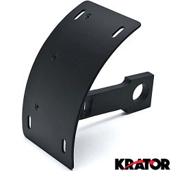 Krator® Black Vertical Axle Mount Motorcycle Plate Holder For Victory Hammer 8-Ball