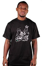 LRG Bong Bros Men’s Short-Sleeve Sports Wear T-Shirt/Tee – Black / Medium