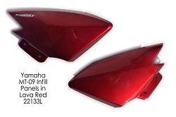 Yamaha MT09 / FZ09 (2013+) Frame Infill Cover Panels (pair) : Lava Red 22133L