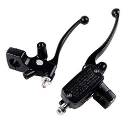 ANZIO Motorcycle 1Inch Black Left Right Hydraulic Brake Master Cylinder Clutch Lever Kit Universal Fit