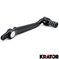 Krator® Rear Brake Pedal Foot Lever Black Kawasaki ZX-6R 636 2003-2004 / ZX-6RR 2003-04 Rear Brake Pedal Folding Foot Lever Shift Black