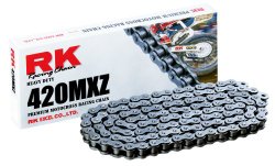 RK Racing Chain 420MXZ-126 126-Links MX Chain with Connecting Link
