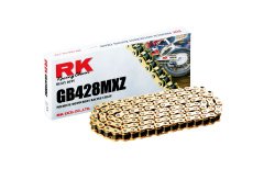 RK Racing Chain GB428MXZ-118 Gold 118-Links Heavy Duty Chain with Connecting Link