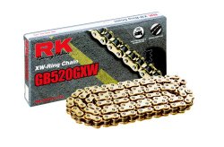 RK Racing Chain GB520GXW-116 Gold 116-Links XW-Ring Chain with Connecting Link