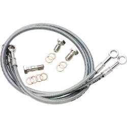 YAMAHA 1980-1981 XS 850 SPECIAL GALFER BRAIDED STAINLESS STEEL FRONT BRAKE LINE KIT