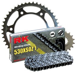 RK Racing Chain 4067-940W Steel Rear Sprocket and 530XSOZ1 Chain 20,000 Mile Warranty Kit