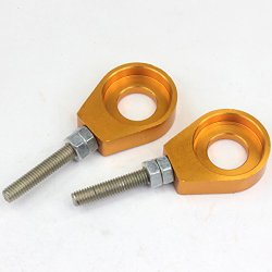 Wings Chain Adjuster Tensioner CNC 15mm 110cc 125cc Pit Dirt Bike for Lifan YX SSR Gold
