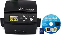 ClearClick 20 MP QuickConvert Photo, Slide, and 35mm Negatives To Digital Converter with PhotoPad Software & 8 GB Memory Card