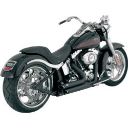 Vance & Hines Shortshots Staggered Exhaust System – Black , Color: Black 47221