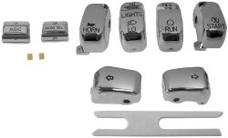 Bikers Choice Handlebar Switch Caps – Chrome 370851