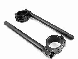 35MM High Quality Motorcycle CNC-Machined Universal Replaceable Motocross Aluminum Clip-On Handlebars Fit For YAMAHA RZ350 1984-1986 Black