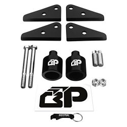 BlackPath – Polaris 2″ Front + Rear Lift Kit Sportsman + Ranger 500 + 700 ATV Suspension Lift (Black) T6 Billet