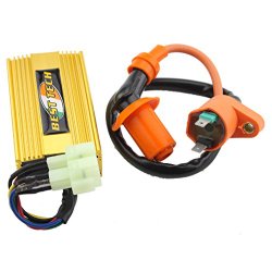 GOOFIT Performance Ignition Coil AC CDI Box Fit for Chinese Gy6 150cc Scooters