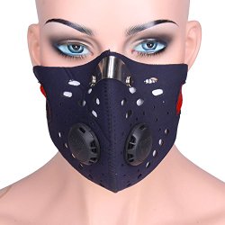 Anti Dust Cycling Bicycle Bike Motorcycle Racing Half Face Mask Neoprene Red