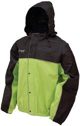 Frogg Toggs Road Toad Rain Jacket , Size: Lg, Distinct Name: Green/Black, Gender: Mens/Unisex, Primary Color: Green FT63132-148LG