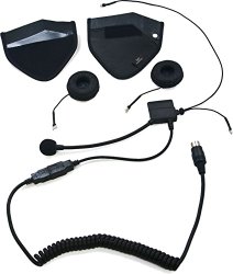 iMC Motorcom HS-H170P Speaker Pouch Half-Helmet Headset for 7 Pin Harley Davidson Audio Systems