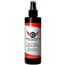 Black Sunshine Rally Shine – Use on all painted surfaces, clear coat, plastic, glass, chrome metal, vinyl and rubber trim on your bike.