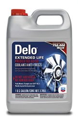 Delo (227811497-6PK) Extended Life Prediluted 50/50 Antifreeze/Coolant – 1 Gallon, (Pack of 6)
