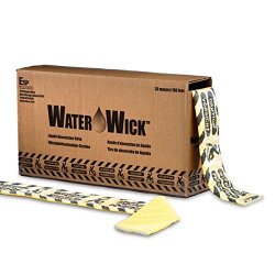 ESP WWK Water-Wick Universal Absorbent Fluid Control Strip, 17 Gallon Absorbency, 100′ Length x 4-1/2″ Width, Yellow