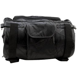 Leather Motorcycle Barrel Bag