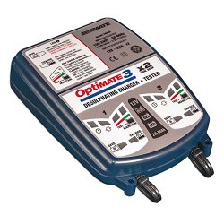 OptiMate 3 TM-451, 2-BANK x 7-step 12V 0.8A Battery saving charger-tester-maintainer