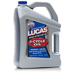 Lucas Oil (10115-4PK) Semi-Synthetic 2-Cycle Oil – 1 Gallon Jug, (Pack of 4)