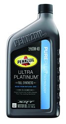 Pennzoil 550040856-6PK Ultra Platinum 0W-40 Full Synthetic Motor Oil – 1 Quart (Case of 6)