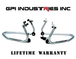 Yamaha YZF R1 R6 R6s FZ1 FZ6 FZ6R FZ9 FZ09 FZ10 FZ07 Front and Rear Motorcycle Sportbike Paddock Race Stands Lifts for Sport Bikes by GPI Industries