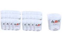 ABN 1500 16 Ounce Paint Mixing Cups – 1 Pint Calibrated Mixing Ratios on Side (25 Pack)