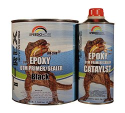 Epoxy Fast Dry 2.1 low voc DTM Primer & Sealer Black Gallon Kit, SMR-260B/261