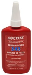 Loctite 1330906-6PK Medium Strength Surface Insensitive Threadlocker 243, 36-milliliter Tube, (Pack of 6)