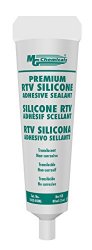 MG Chemicals Non Corrosive Translucent 1-Part RTV Silicone Adhesive Sealant, 85 ml Tube