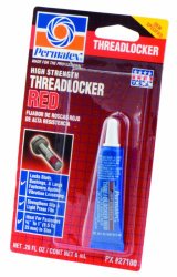 Permatex 27100 High Strength Threadlocker Red, 6 ml, 2 Pack