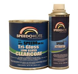 SpeedoKote SMR-115Q/150-8 – Low Gloss 2.1 VOC urethane clear coat, quart kit Clearcoat with medium speed activator