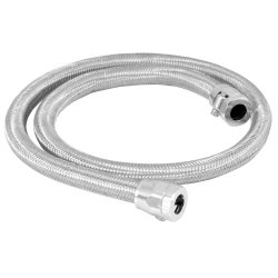 Spectre Performance (29398) 5/16″ x 3′ Stainless Steel Flex Fuel Line Kit with Chrome Clamps