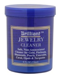 Brilliant® 8 Oz Jewelry Cleaner with Cleaning Basket and Brush