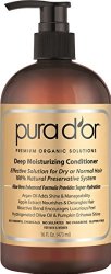 PURA D’OR Deep Moisturizing Premium Organic Argan Oil & Aloe Vera Conditioner, 16 Fluid Ounce