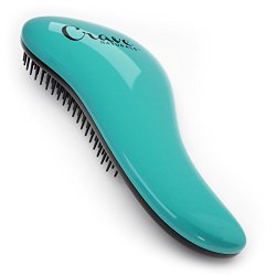 Crave Naturals Glide Thru Detangling Brush for Ultimate Results – Adults & Kids – Use As Comb or Hair Brush – Turquoise