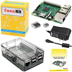 CanaKit Raspberry Pi 3 Kit with Premium Clear Case and 2.5A Power Supply (UL Listed)