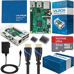 Vilros Raspberry Pi 3 Complete Starter Kit with Clear Case and 32GB SD Card