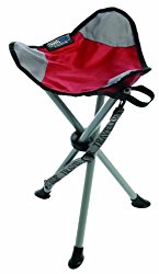 TravelChair Slacker Chair Folding Tripod Camp Stool, Red