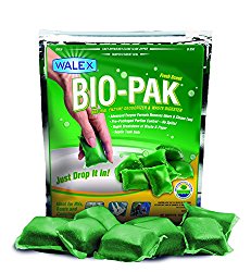 Walex BIO-11530 Bio-Pak Natural Holding Tank Deodorizer and Waste Digester, (Pack of 10)