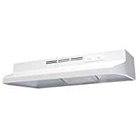 Air King AD1243 Advantage Ductless Under Cabinet Range Hood with 2-Speed Blower, 24-Inch Wide, White Finish