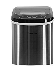 Magic Chef MCIM22ST 27 lb Ice Maker Stainless Steel