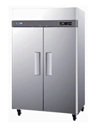 Turbo Air M3R472 47 cu.ft M3 Series Refrigerator with 2 Solid Doors Digital Temperature Control System Hot Gas Condensate System Efficient Refrigeration System and Stainless Steel Cabinet