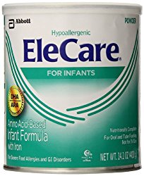 EleCare For Infants Unflavored Powder with DHA/ARA, 1 Can 14.1OZ