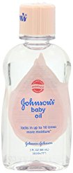 Johnson’s Baby Oil, 3 Ounce (Pack of 4)