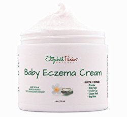 Organic Baby Eczema Cream for Face and Body, Powerful Healing Formula with Vitamin E, Honey and Coconut Oil, Best Eczema Treatment for Babies (4oz)